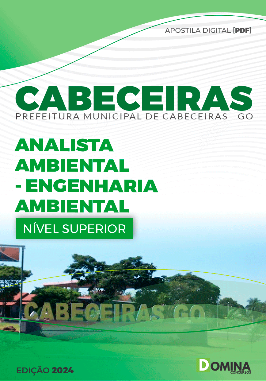 Apostila Pref Cabeceiras GO 2024 Analista Engenharia Ambiental