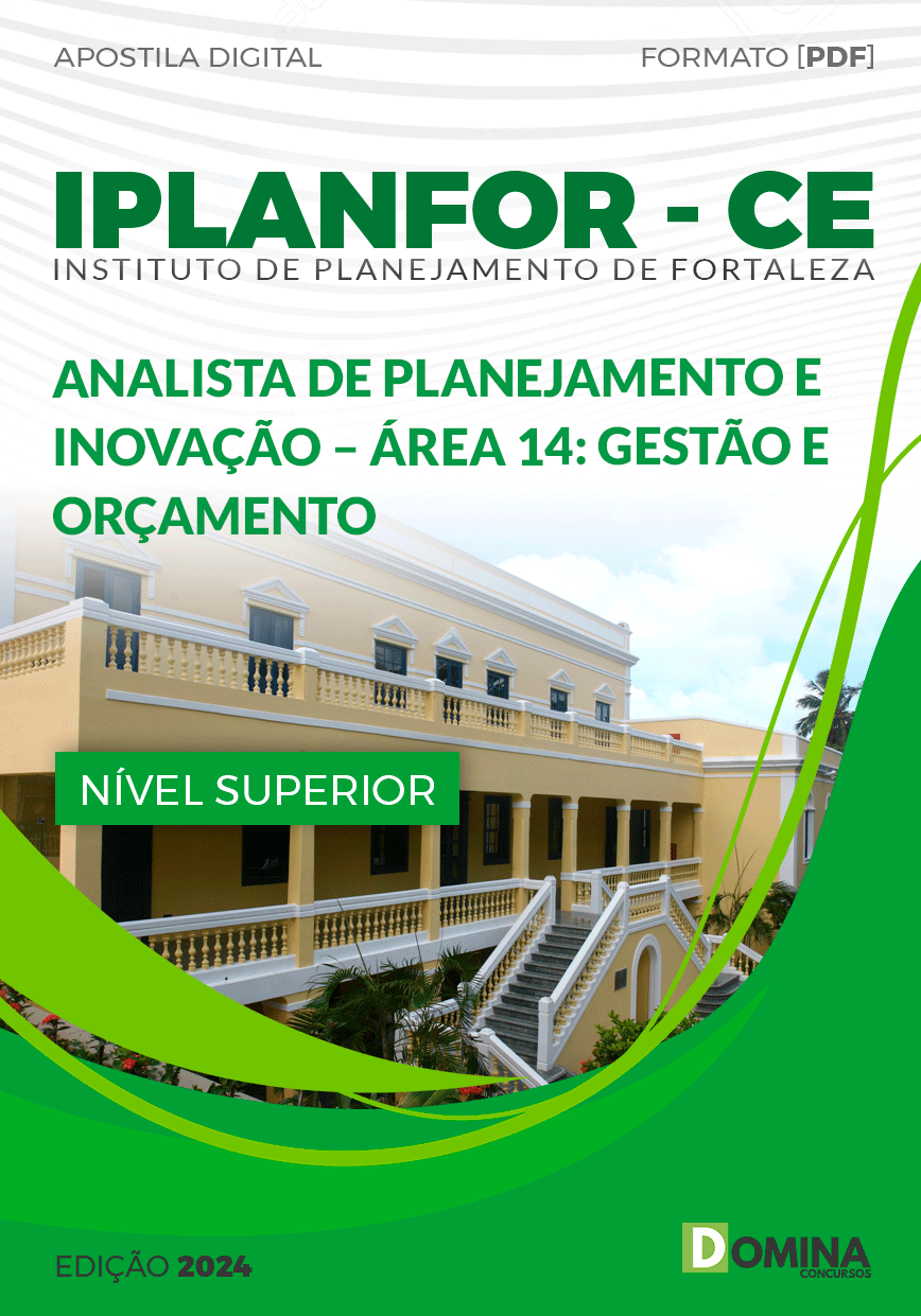Apostila IPLANFOR CE 2024 Analista Gestão Orçamento Área 14