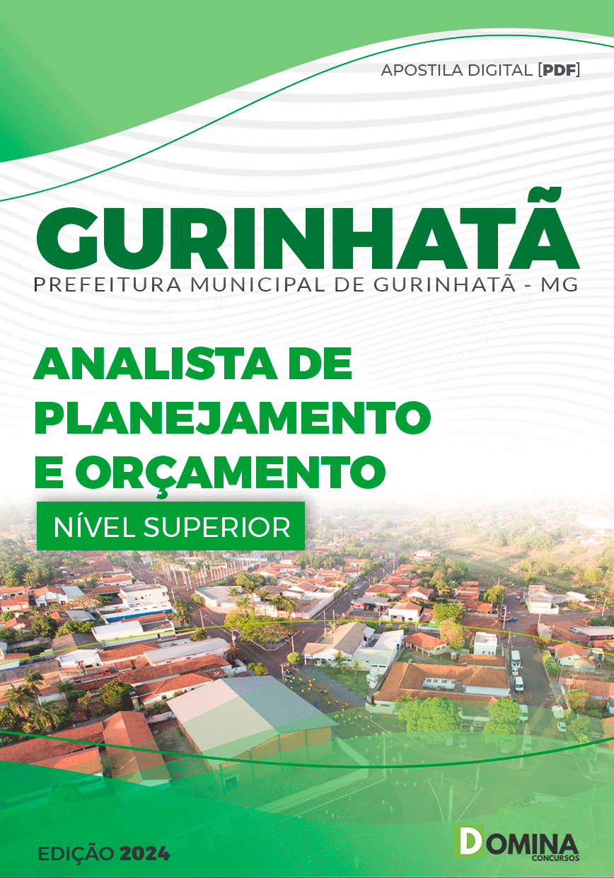 Apostila Pref Gurinhatã MG 2024 Analista Planejamento Orçamento