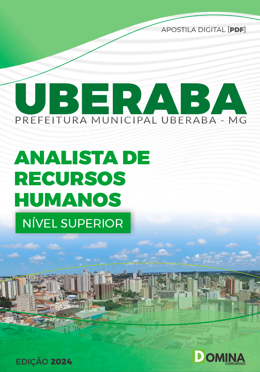 Apostila Pref Uberaba MG 2024 Analista de Recursos Humanos