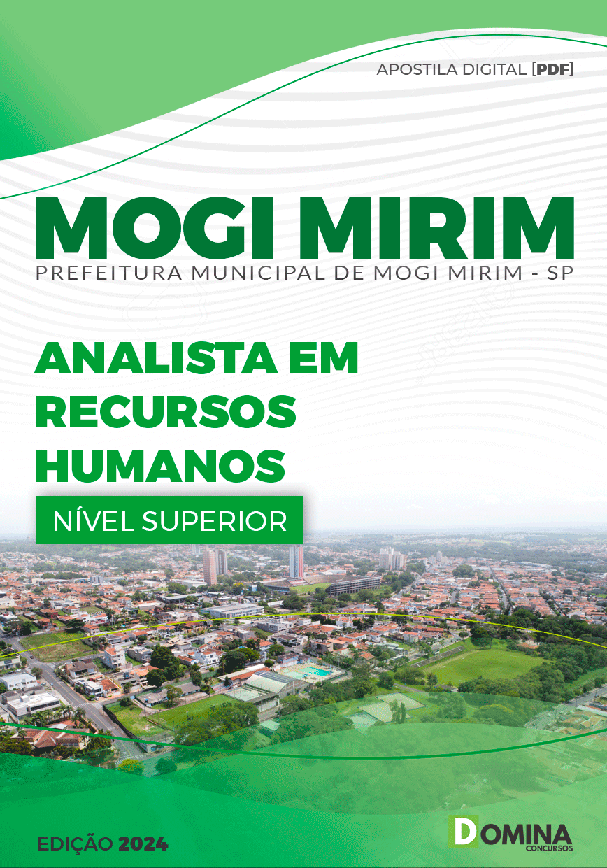 Apostila Pref Mogi Mirim SP 2024 Analista Recursos Humanos