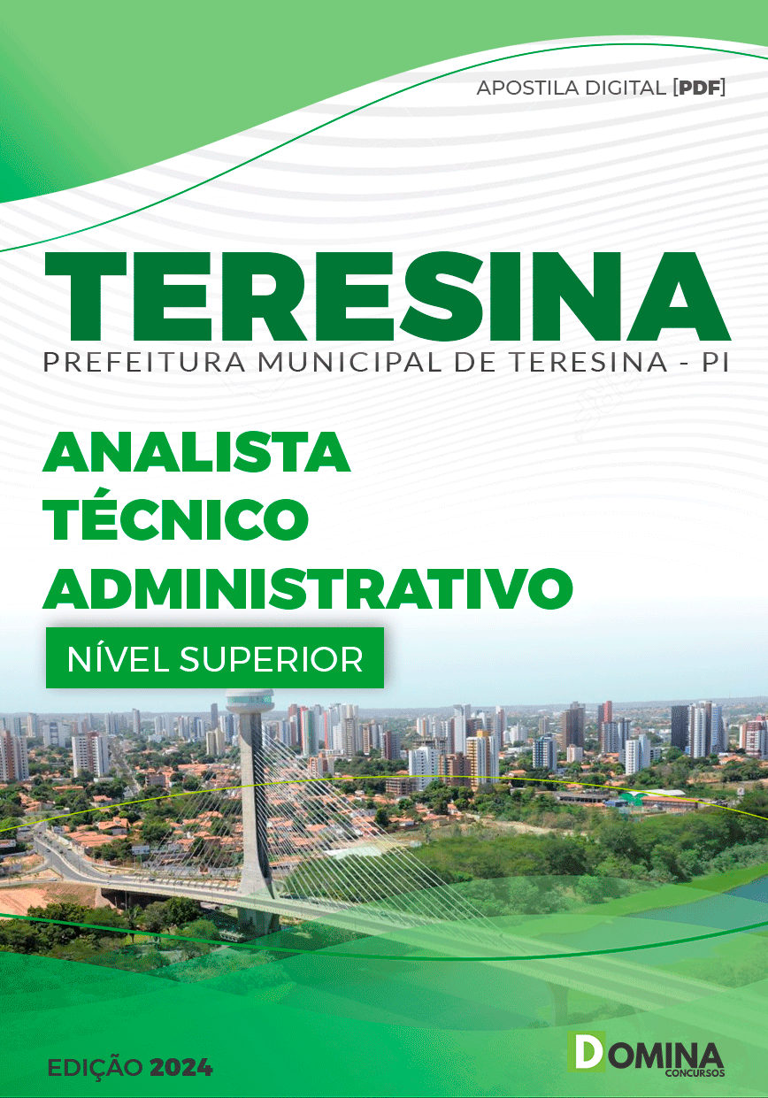 Apostila Pref Teresina PI 2024 Analista Técnico Administrativo