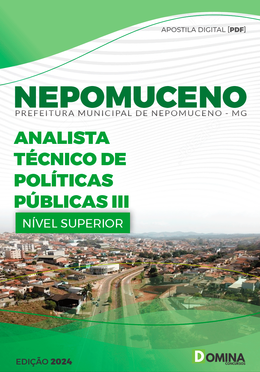 Apostila Pref Nepomuceno MG 2024 Analista Técnico Políticas Públicas II