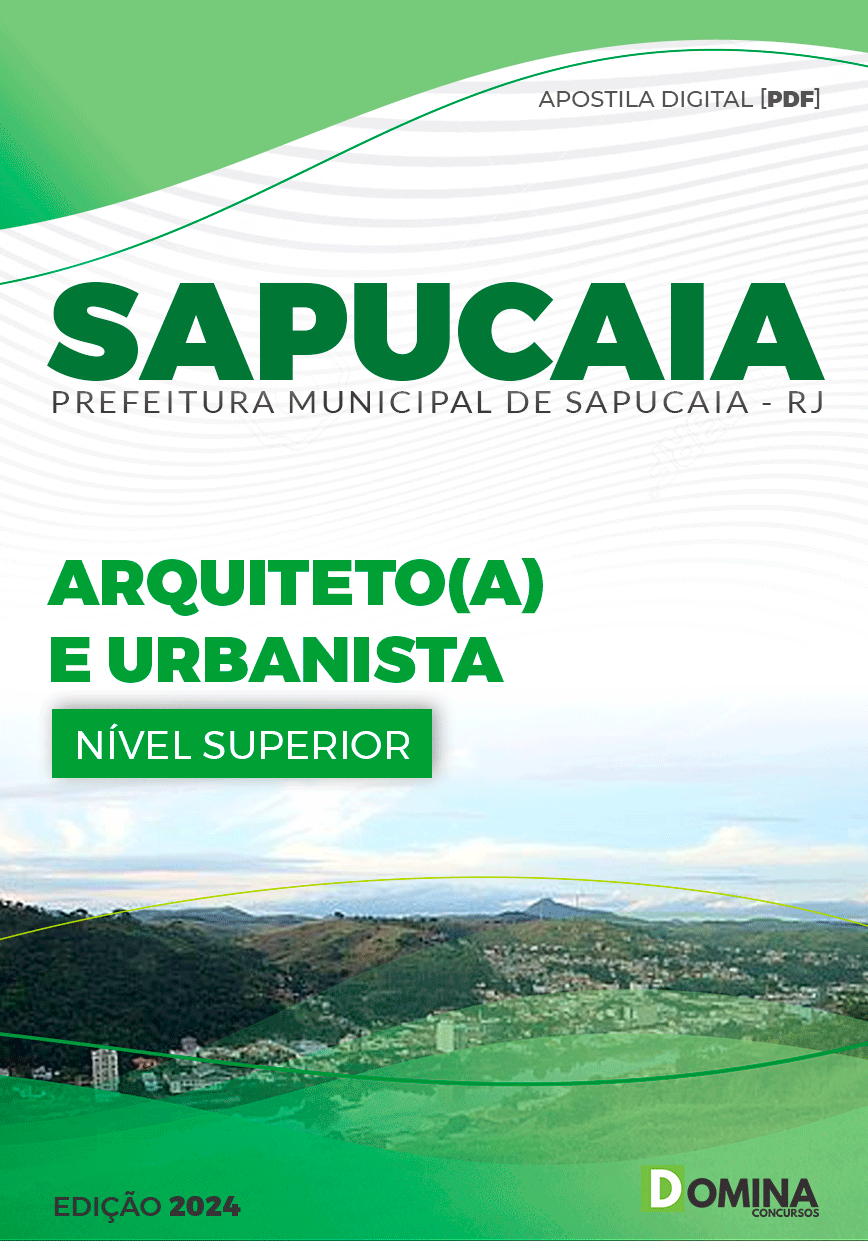 Apostila Pref Sapucaia RJ 2024 Arquiteto e Urbanista
