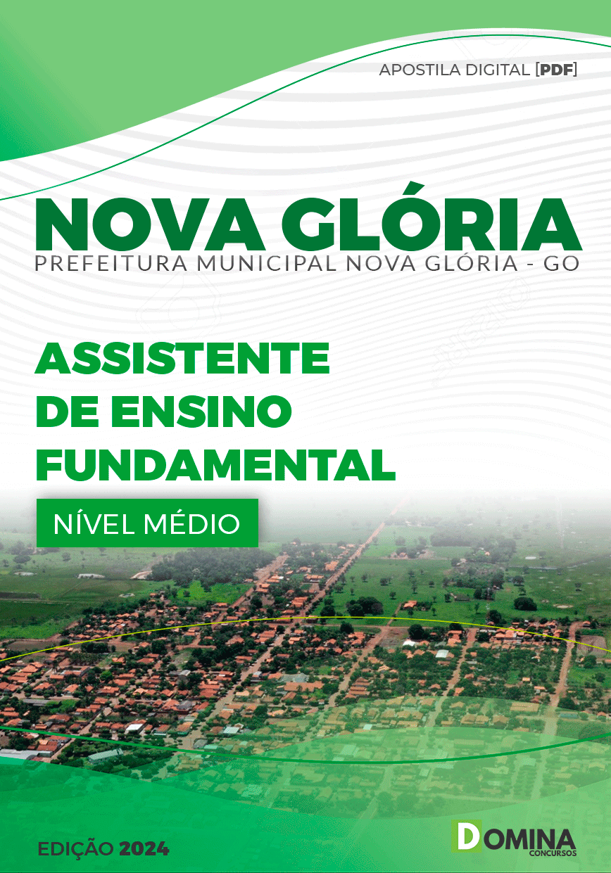 Pref Nova Glória GO 2024 Assistente de Ensino Fundamental