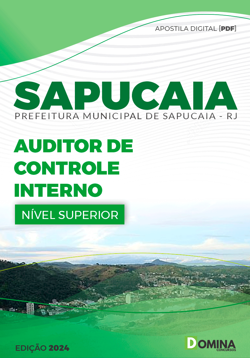 Apostila Pref Sapucaia RJ 2024 Auditor de Controle Interno