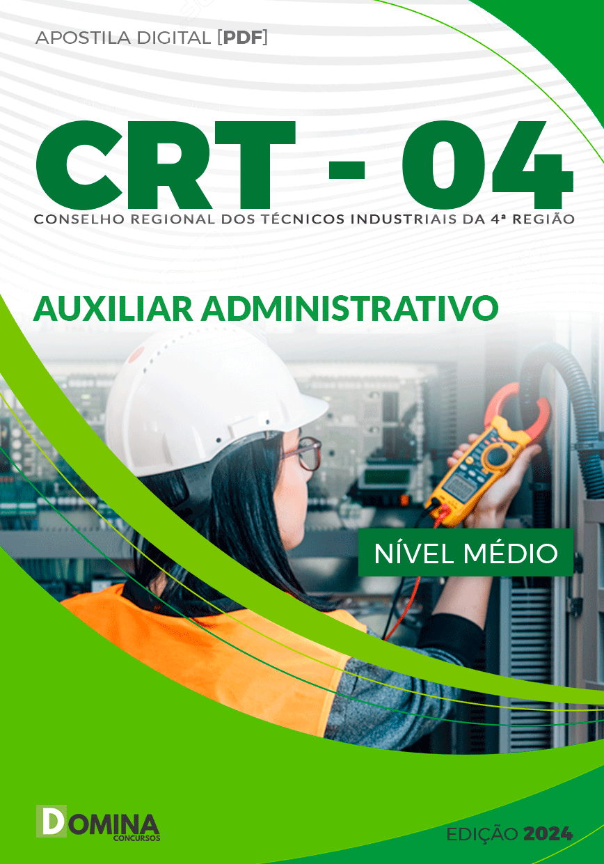 Apostila CRT 4ª Região 2024 Auxiliar Administrativo