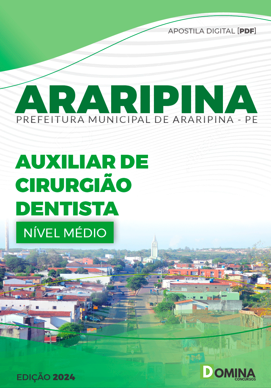 Apostila Pref Araripina PE 2024 Auxiliar de Cirurgião Dentista