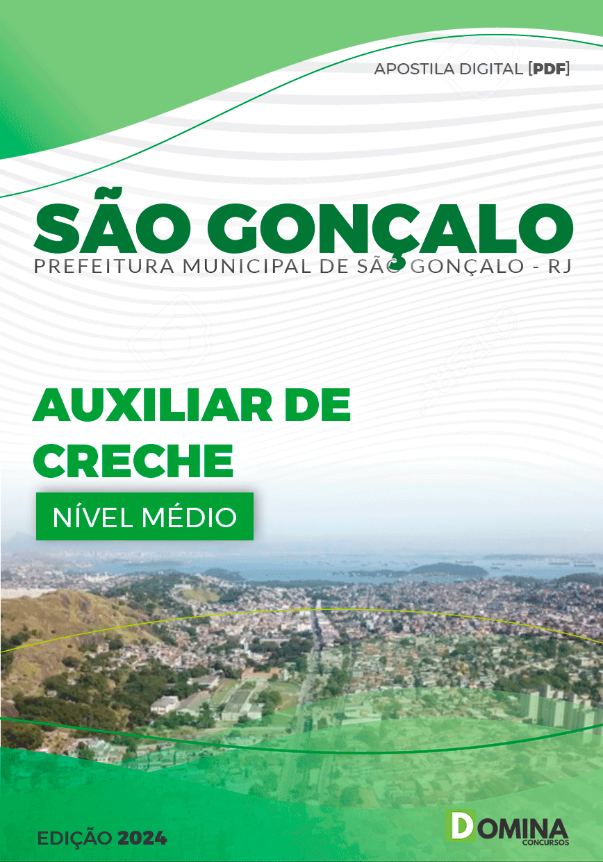 Apostila Pref São Gonçalo RJ 2024 Auxiliar Creche