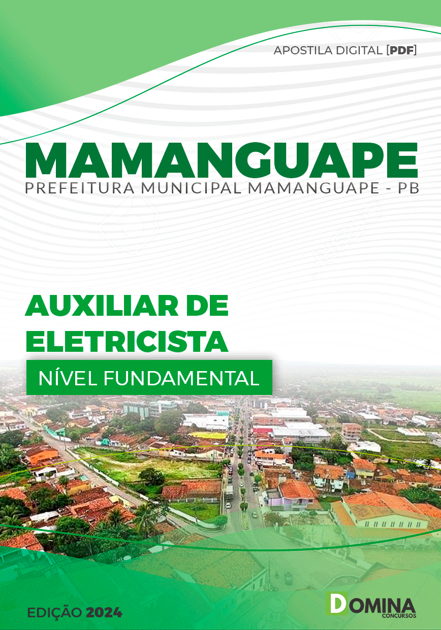 Apostila Pref Mamanguape PB 2024 Auxiliar de Eletricista