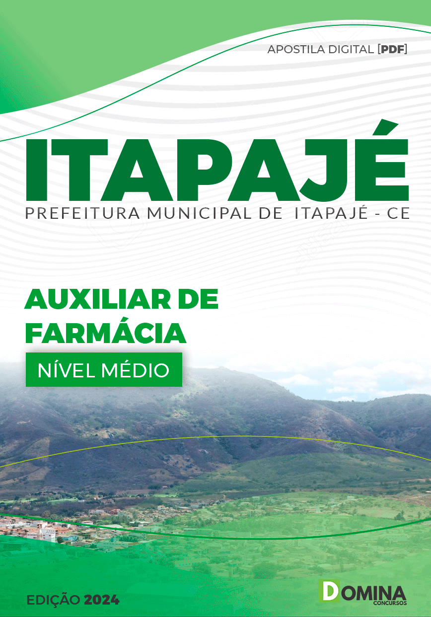 Apostila Pref Itapajé CE 2024 Auxiliar Farmácia