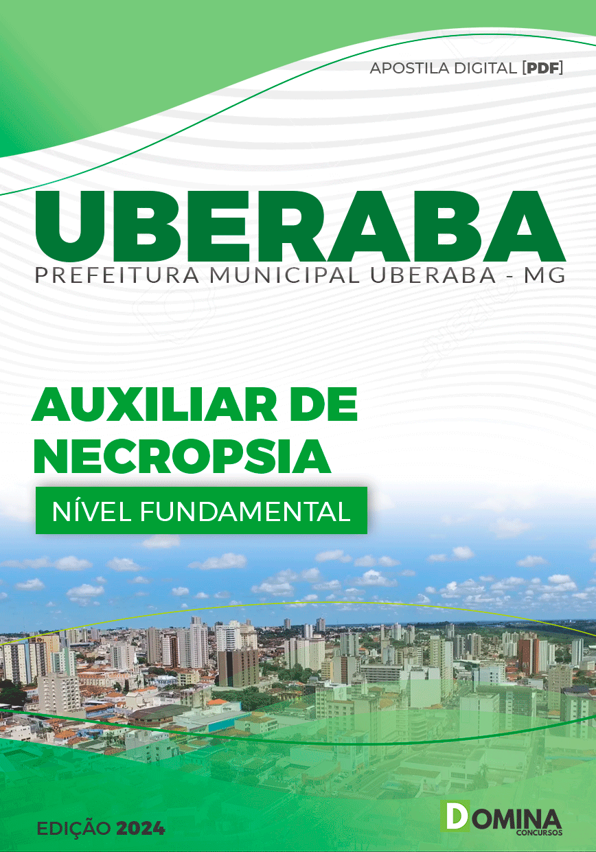 Apostila Pref Uberaba MG 2024 Auxiliar de Necropsia