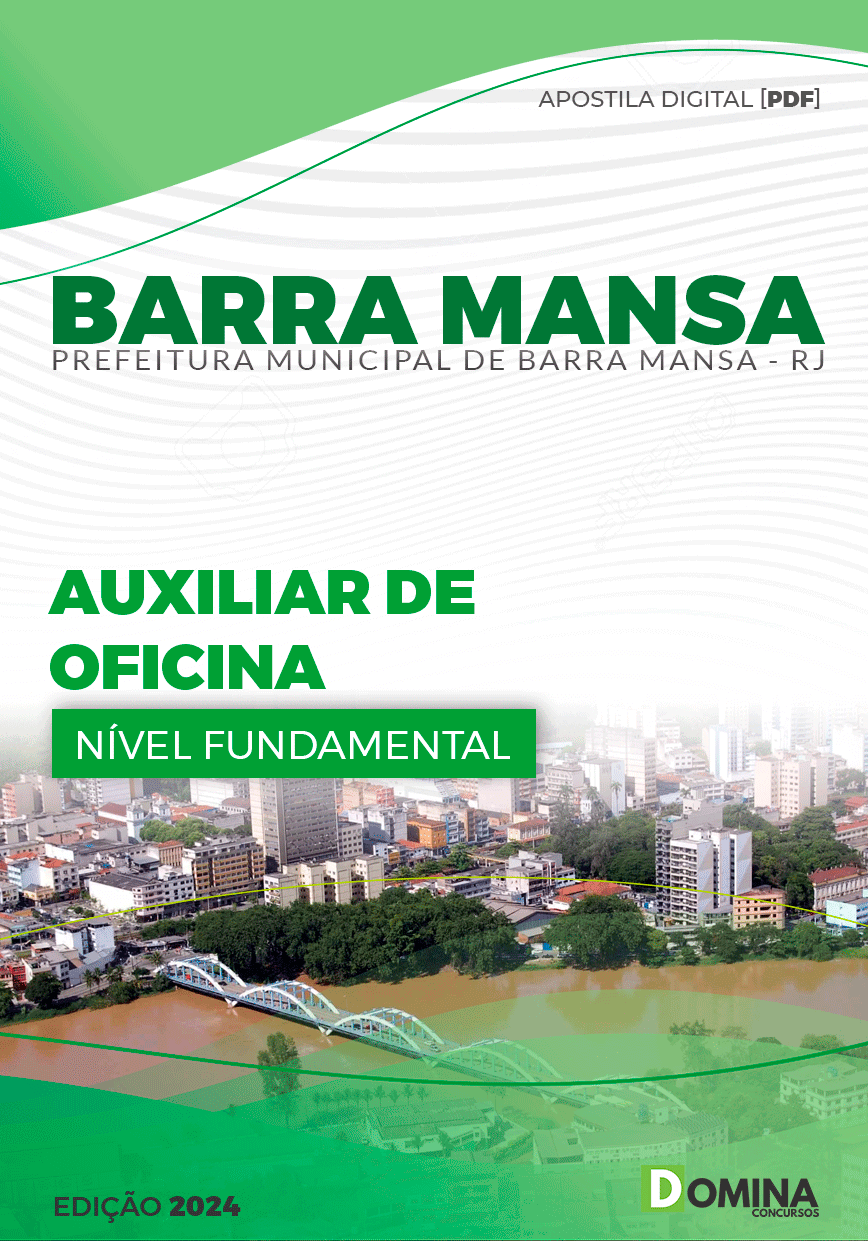 Apostila Pref Barra Mansa RJ 2024 Auxiliar Oficina