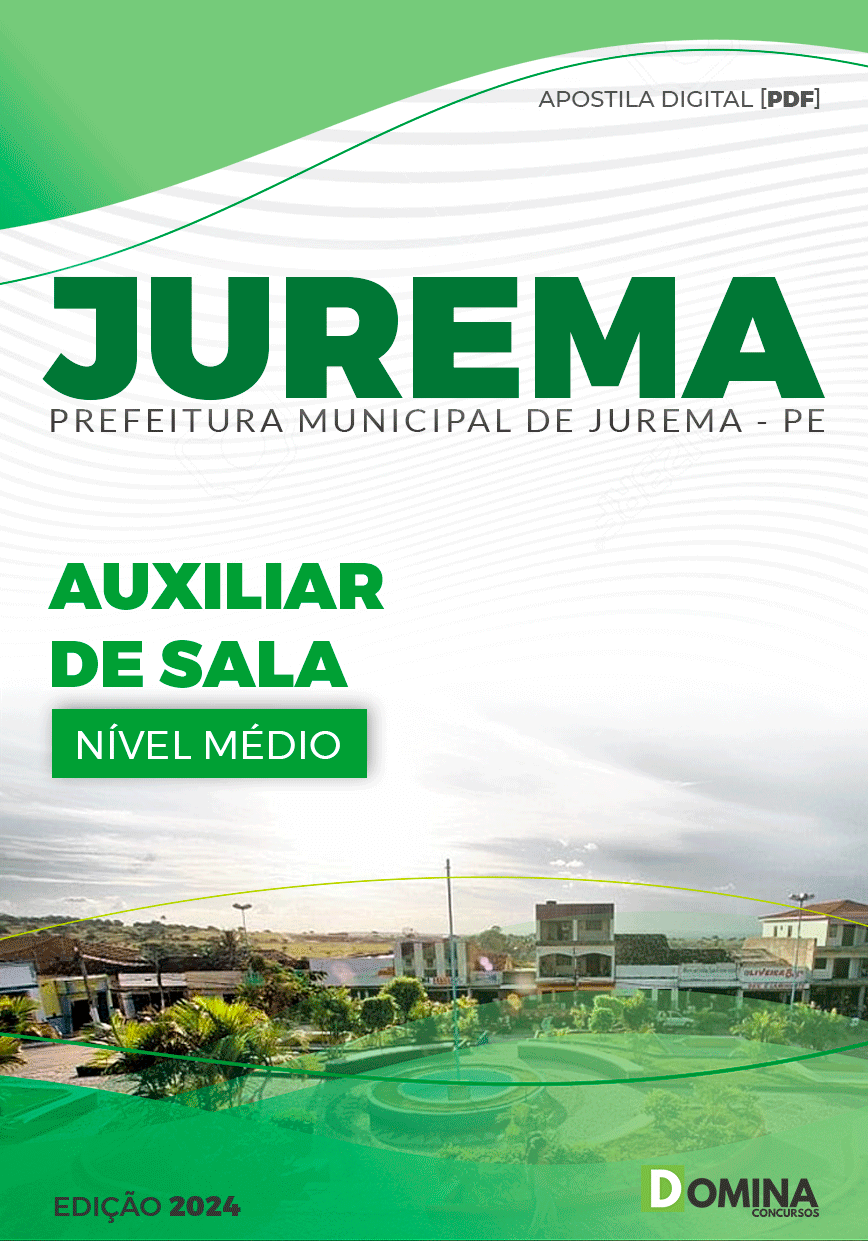 Apostila Pref Jurema PE 2024 Auxiliar Sala