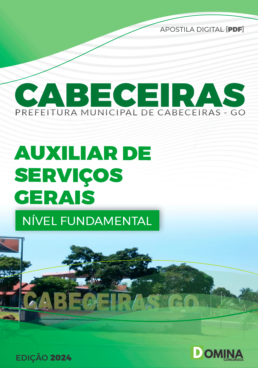 Apostila Pref Cabeceiras GO 2024 Auxiliar Serviço Gerais