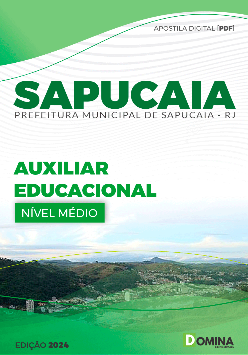 Apostila Pref Sapucaia RJ 2024 Auxiliar Educacional
