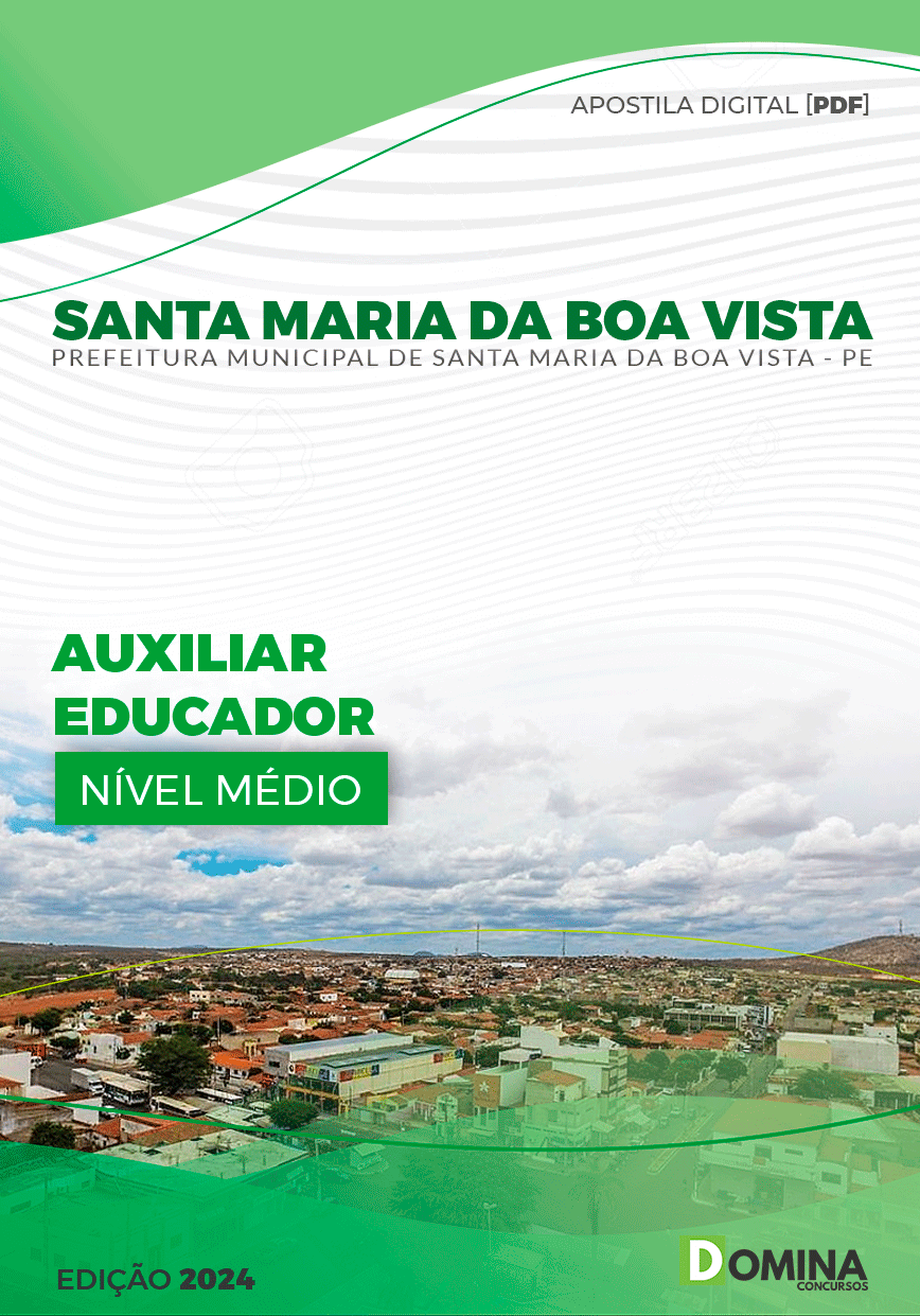 Pref Santa Maria Boa Vista PE 2024 Auxiliar Educador