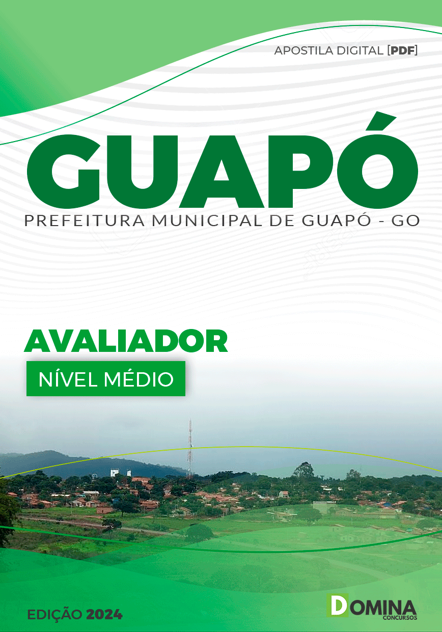 Apostila Pref Guapó GO 2024 Avaliador