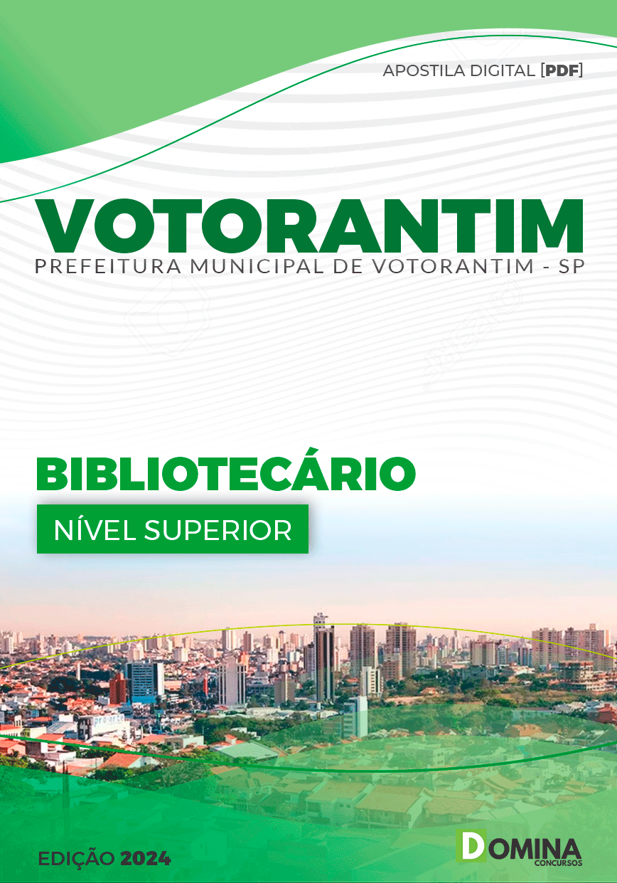 Apostila Pref Votorantim SP 2024 Bibliotecário