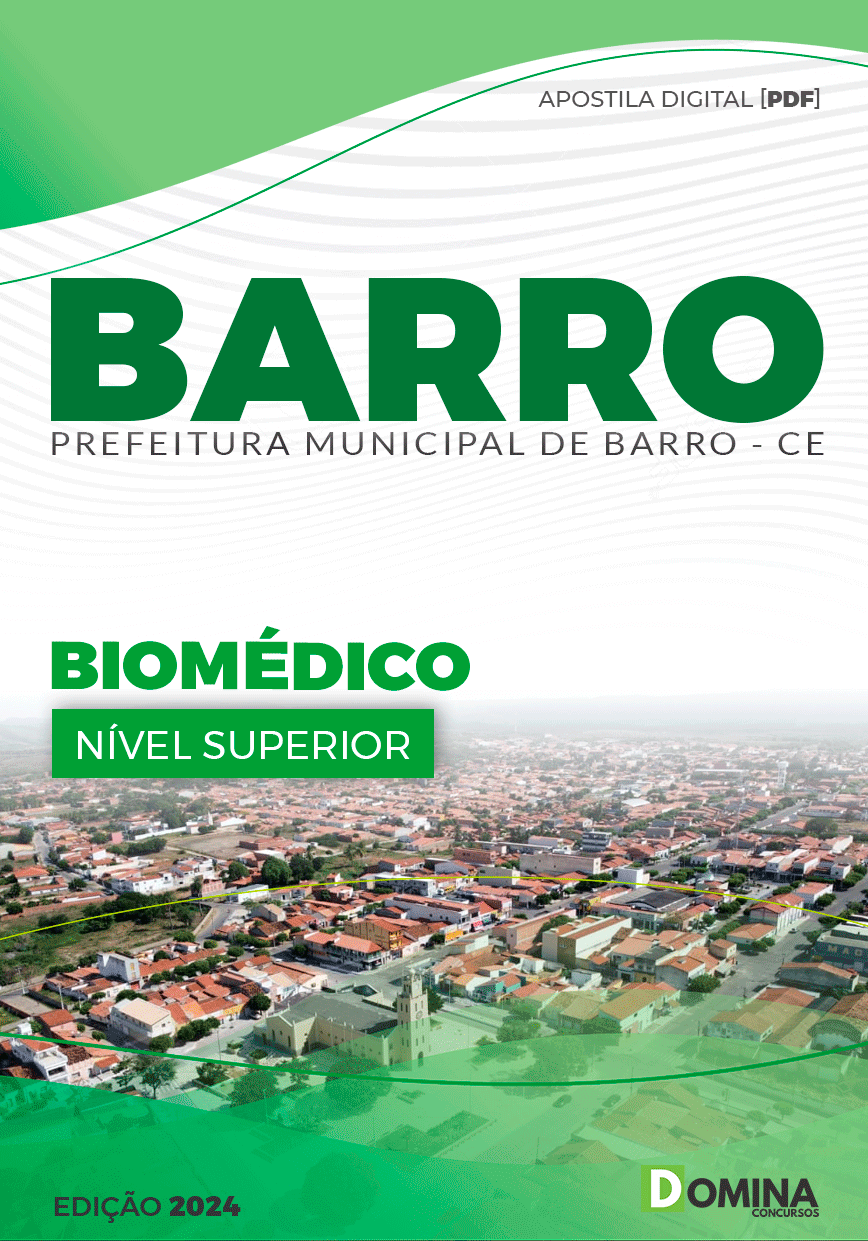 Apostila Pref Barro CE 2024 Biomédico