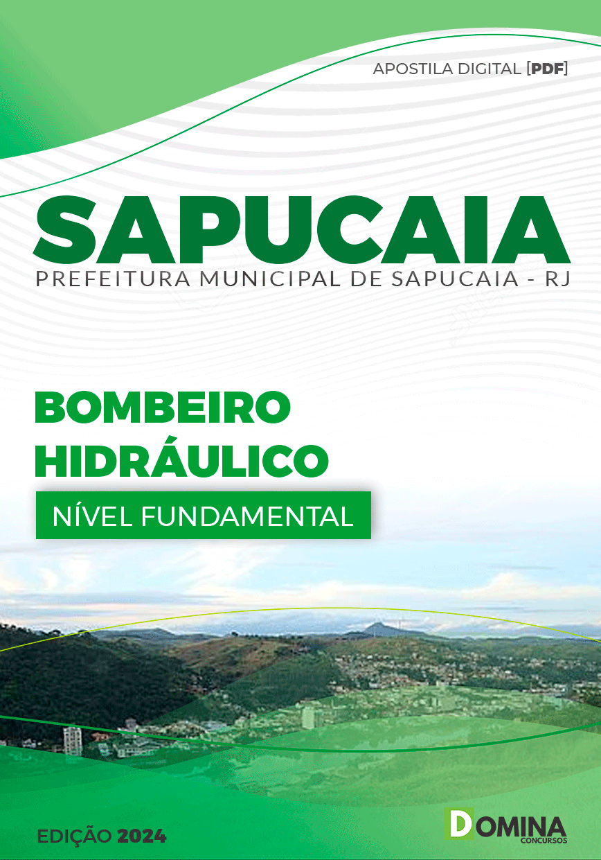 Apostila Pref Sapucaia RJ 2024 Bombeiro Hidráulico