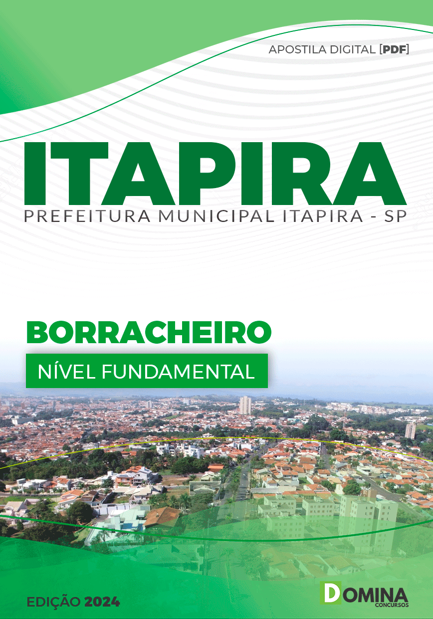 Apostila Pref Itapira SP 2024 Borracheiro