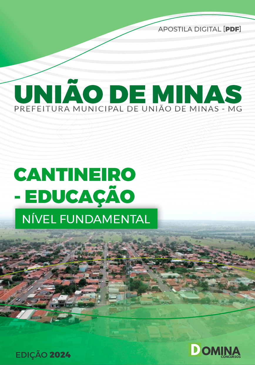 Apostila Perf União de Minas MG 2024 Cantineiro Educação
