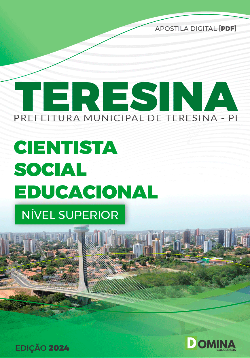 Apostila Pref Teresina PI 2024 Cientista Social Educacional