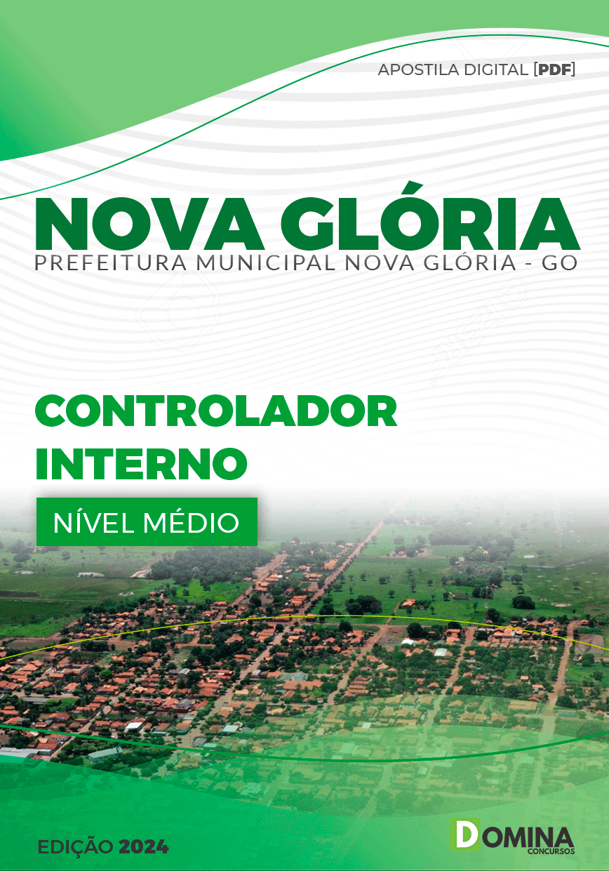 Apostila Pref Nova Glória GO 2024 Controlador Interno
