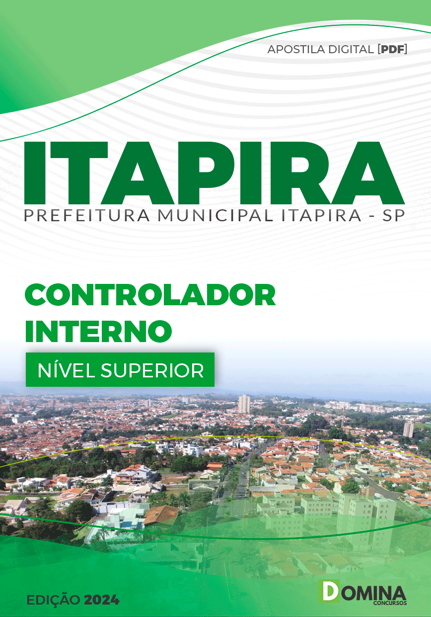 Apostila Pref Itapira SP 2024 Controlador Interno