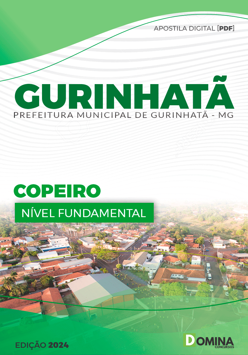 Apostila Pref Gurinhatã MG 2024 Copeiro