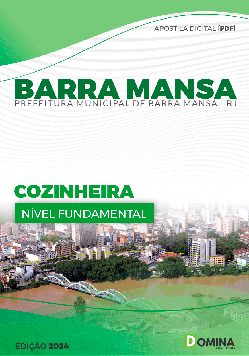 Apostila Pref Barra Mansa RJ 2024 Cozinheira