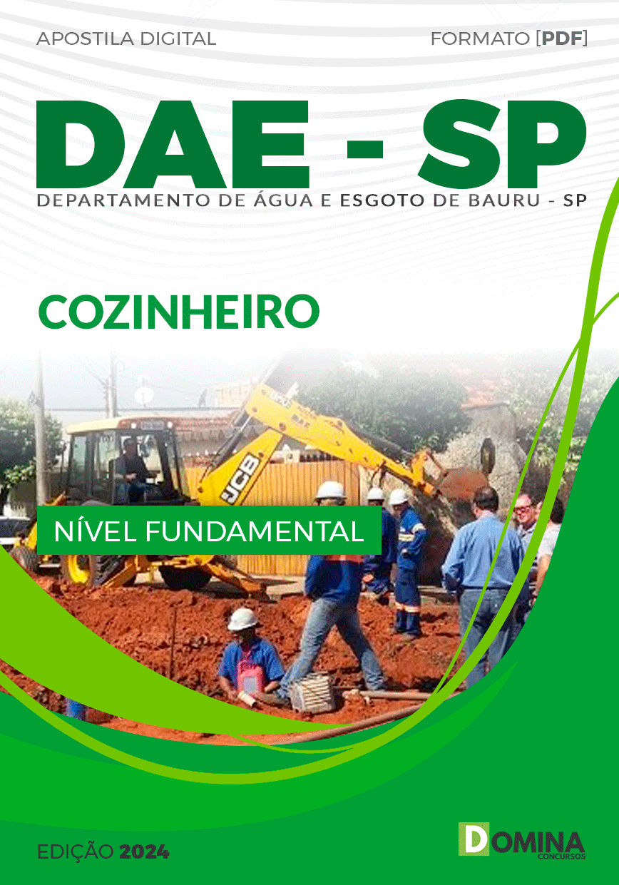 Apostila Concurso DAE SP 2024 Cozinheiro