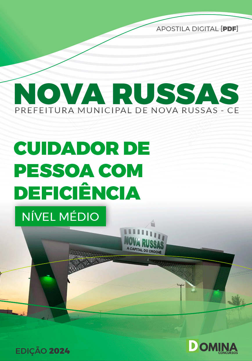 Apostila Pref Nova Russas CE 2024 Cuidador Pessoas Deficiências