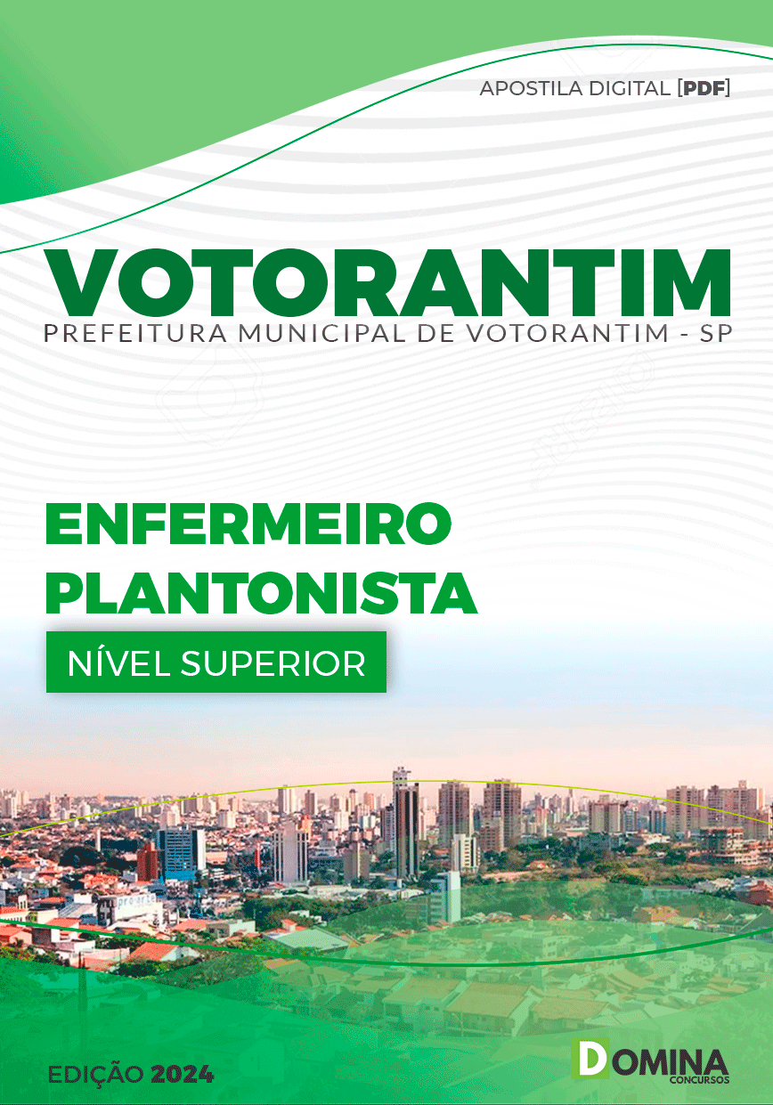 Apostila Pref Votorantim SP 2024 Enfermeiro Plantonista