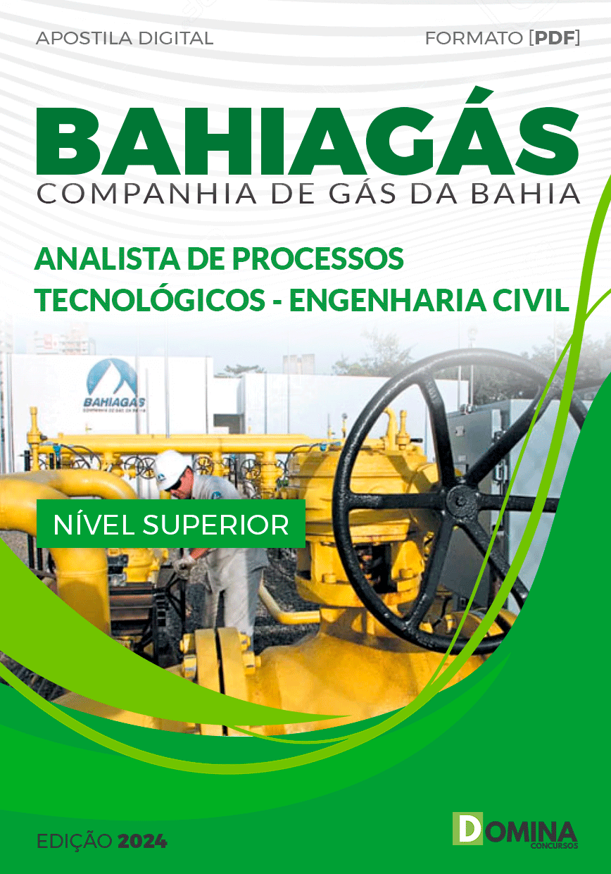 Apostila Concurso BAHIAGÁS 2024 Engenharia Civil