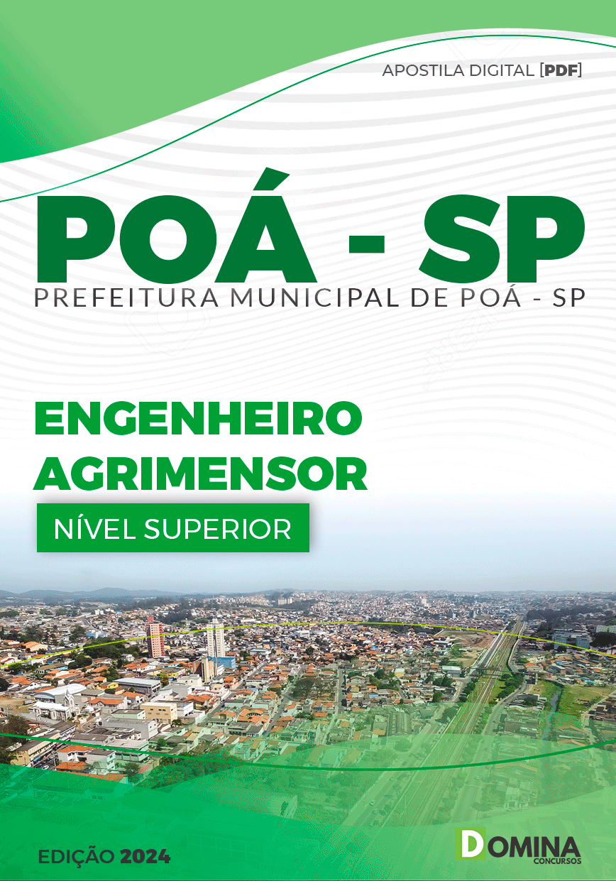 Apostila Pref Poá SP 2024 Engenheiro Agrimensor