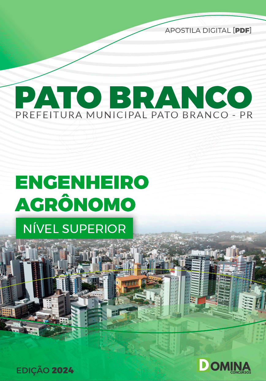 Apostila Pref Pato Branco PR 2024 Engenheiro Agrônomo