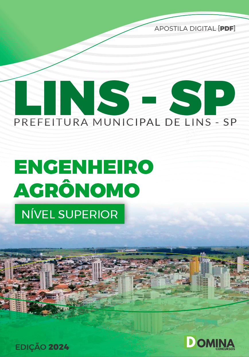 Apostila Concurso Pref Lins SP 2024 Engenheiro Agrônomo