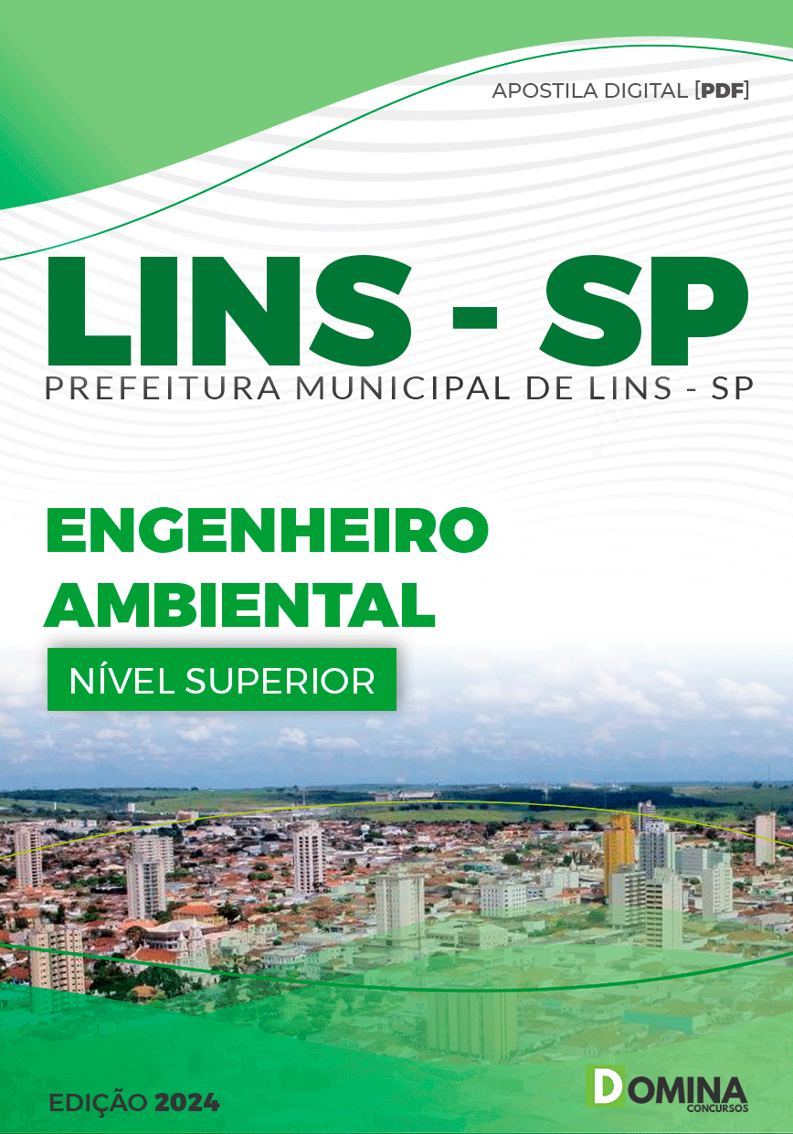 Apostila Concurso Pref Lins SP 2024 Engenheiro Ambiental