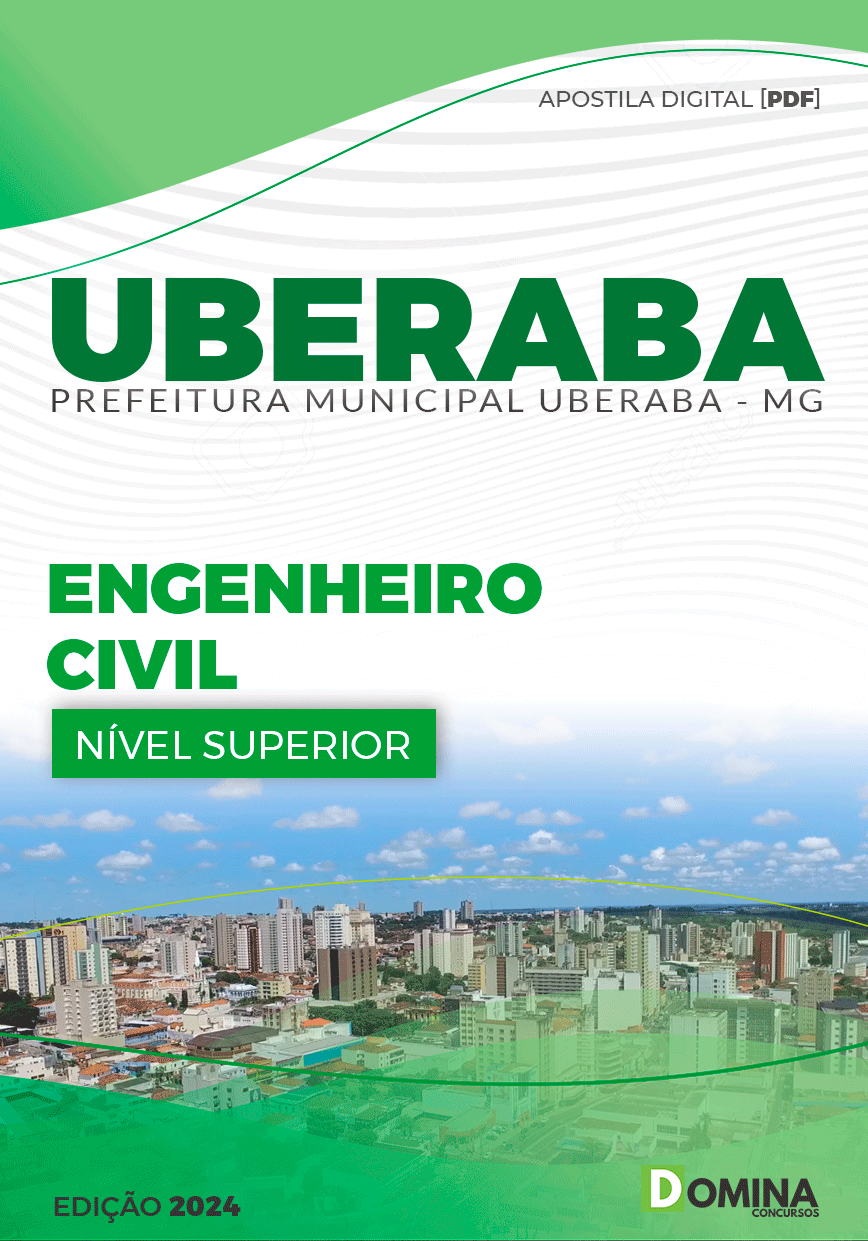 Apostila Pref Uberaba MG 2024 Engenheiro Civil