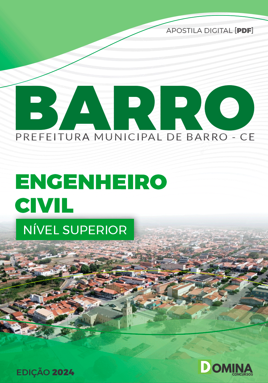 Apostila Pref Barro CE 2024 Engenheiro Civil