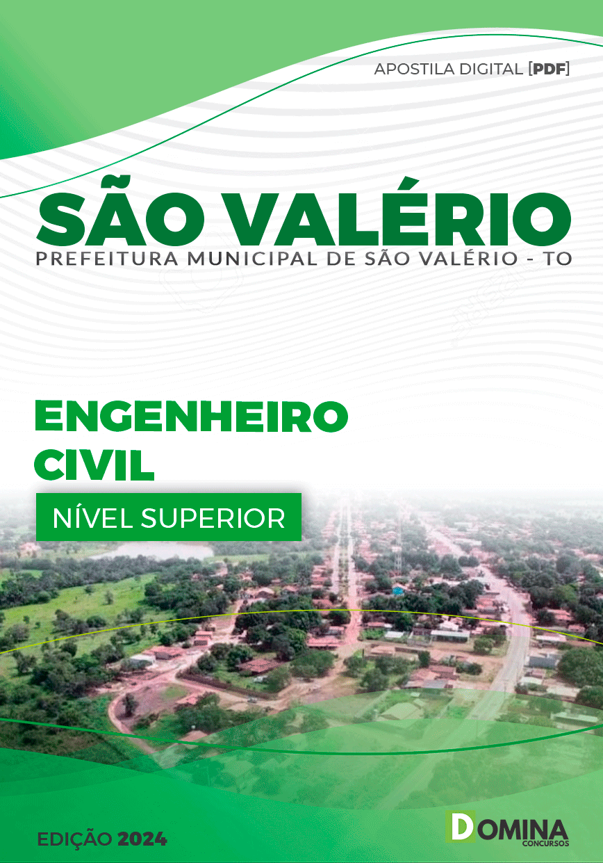Apostila Pref São Valério 2024 Engenheiro Civil