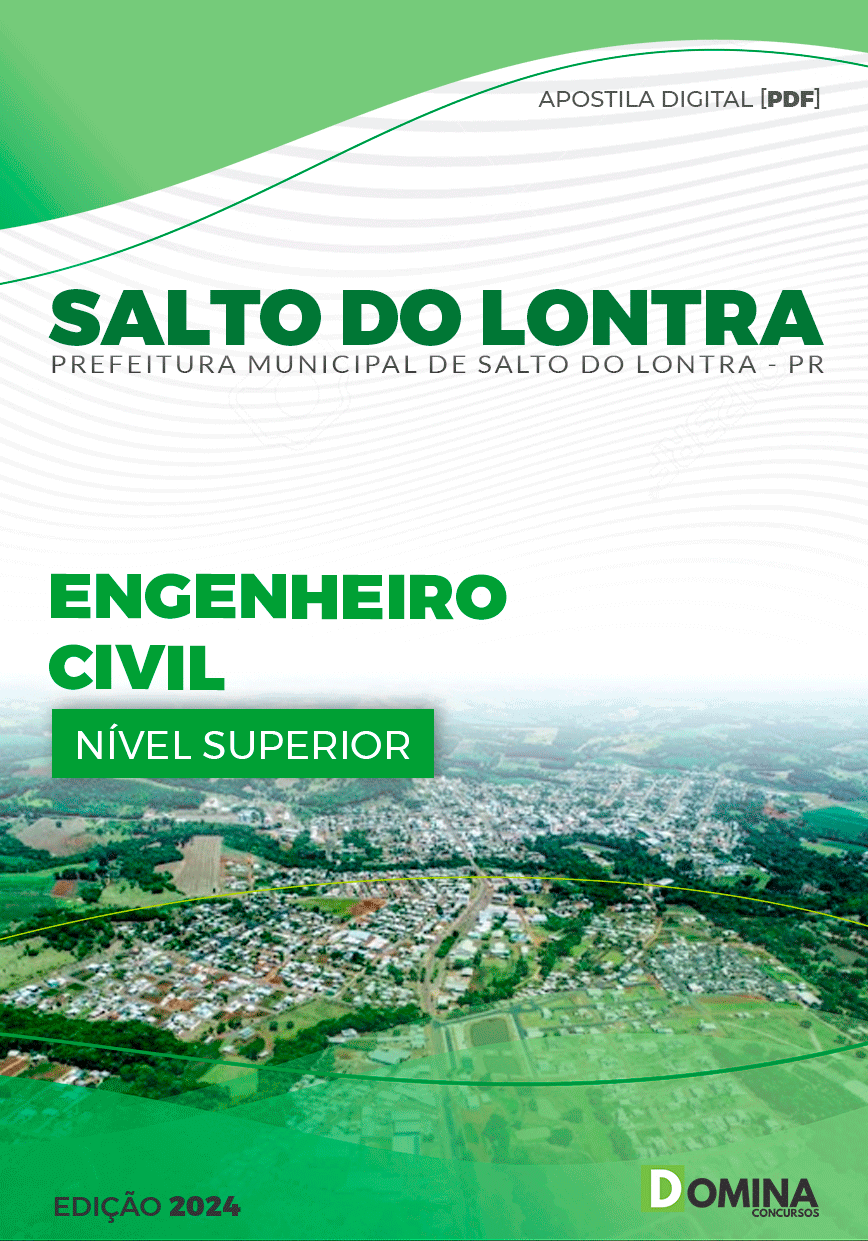 Apostila Pref Salto do Lontra PR 2024 Engenheiro Civil