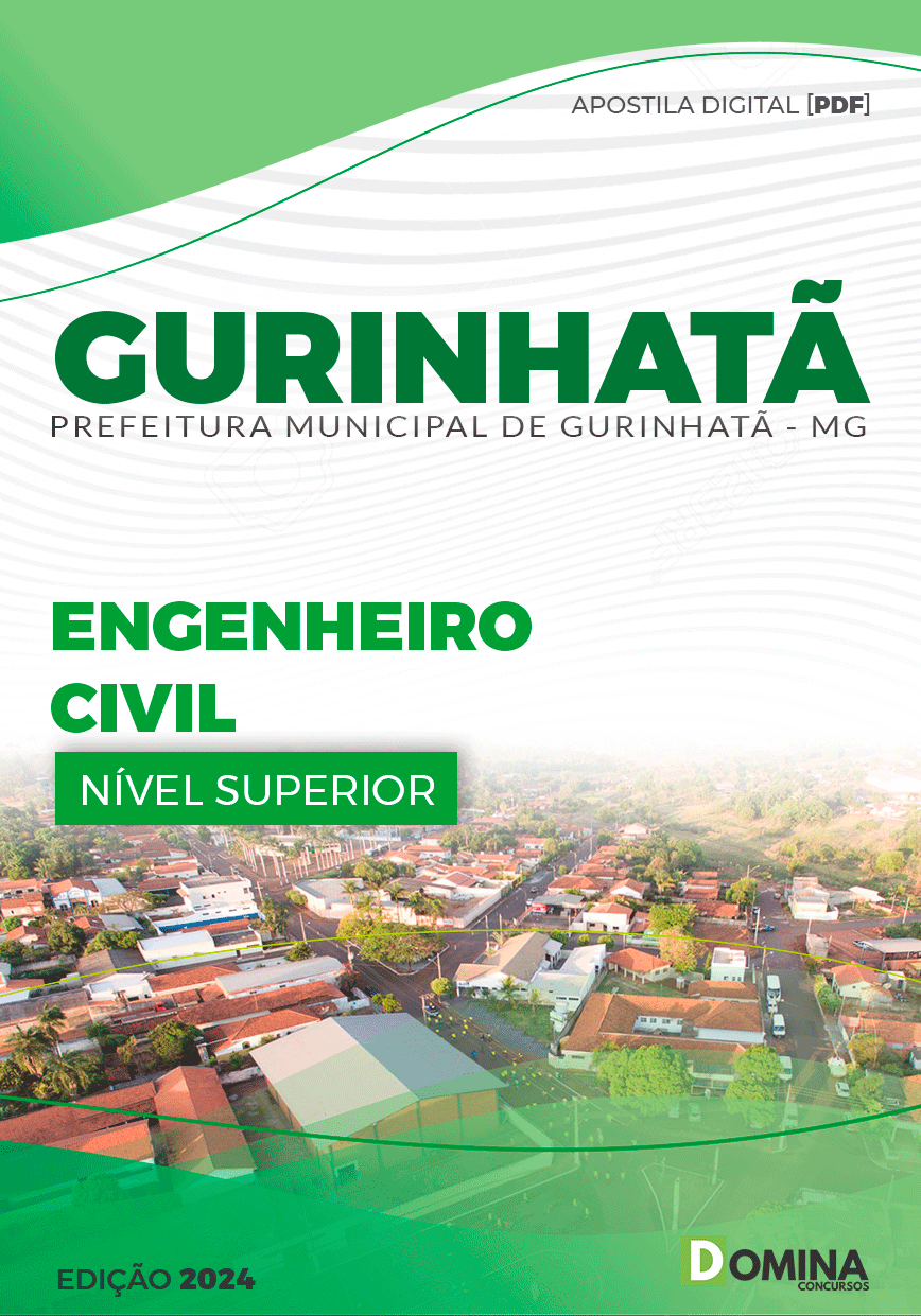 Apostila Pref Gurinhatã MG 2024 Engenheiro Civil