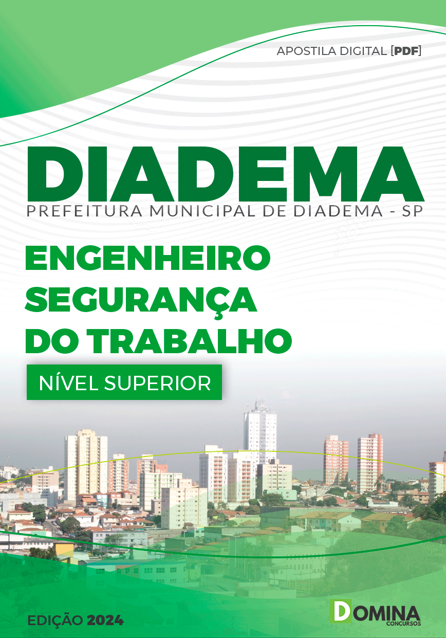 Apostila Pref Diadema SP 2024 Engenheiro Segurança Trabalho
