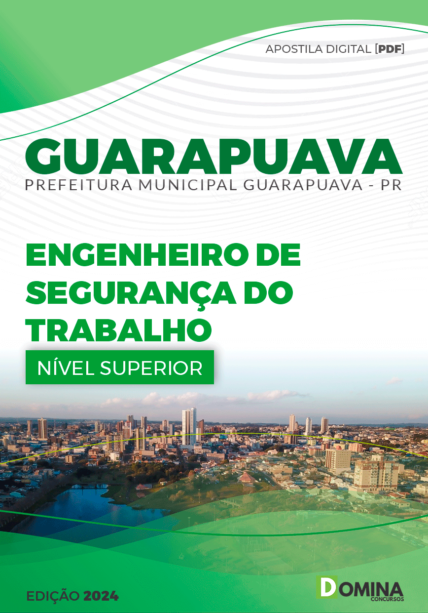 Apostila Pref Guarapuava PR 2024 Engenheiro Segurança Trabalho