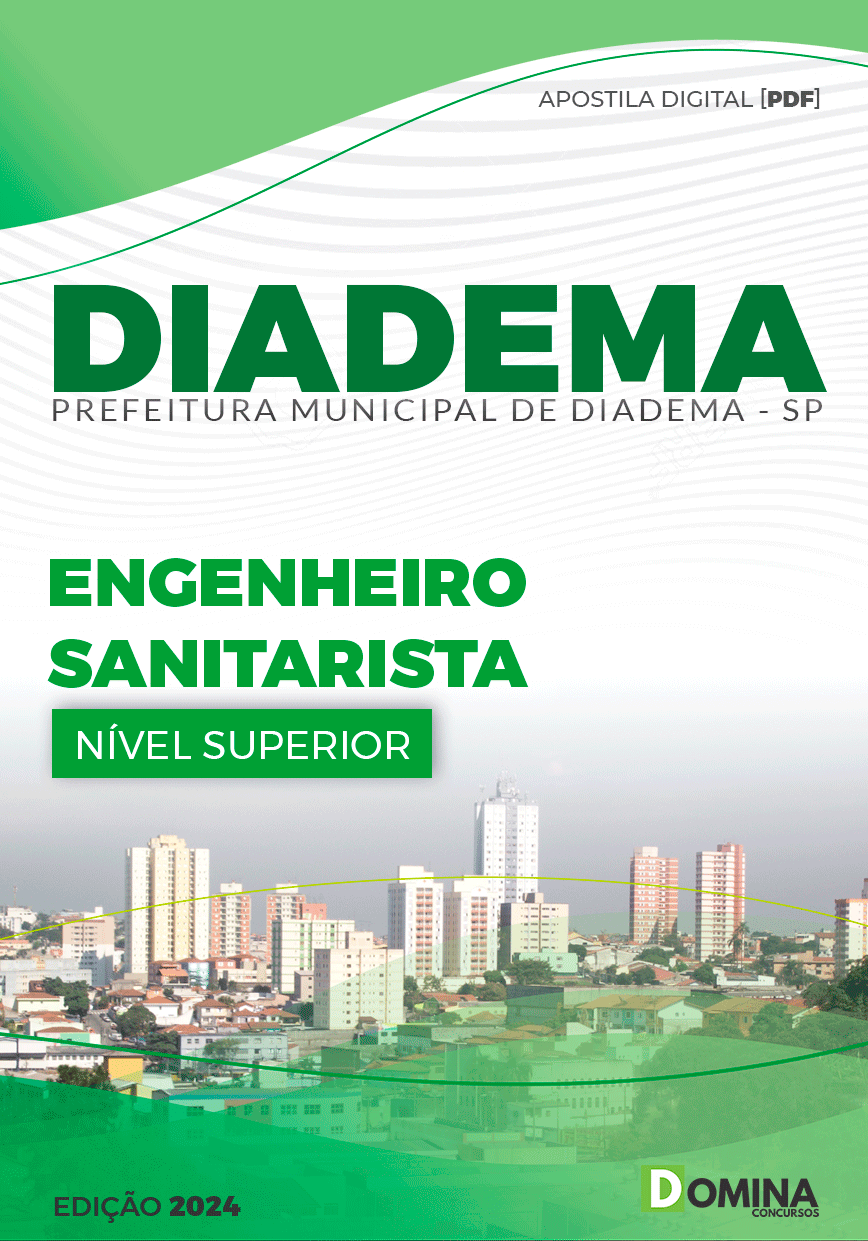 Apostila Pref Diadema SP 2024 Engenheiro Sanitarista