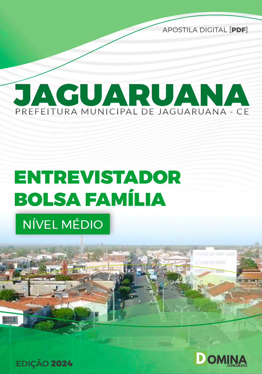 Apostila Pref Jaguaruana CE 2024 Entrevistador Bolsa Família
