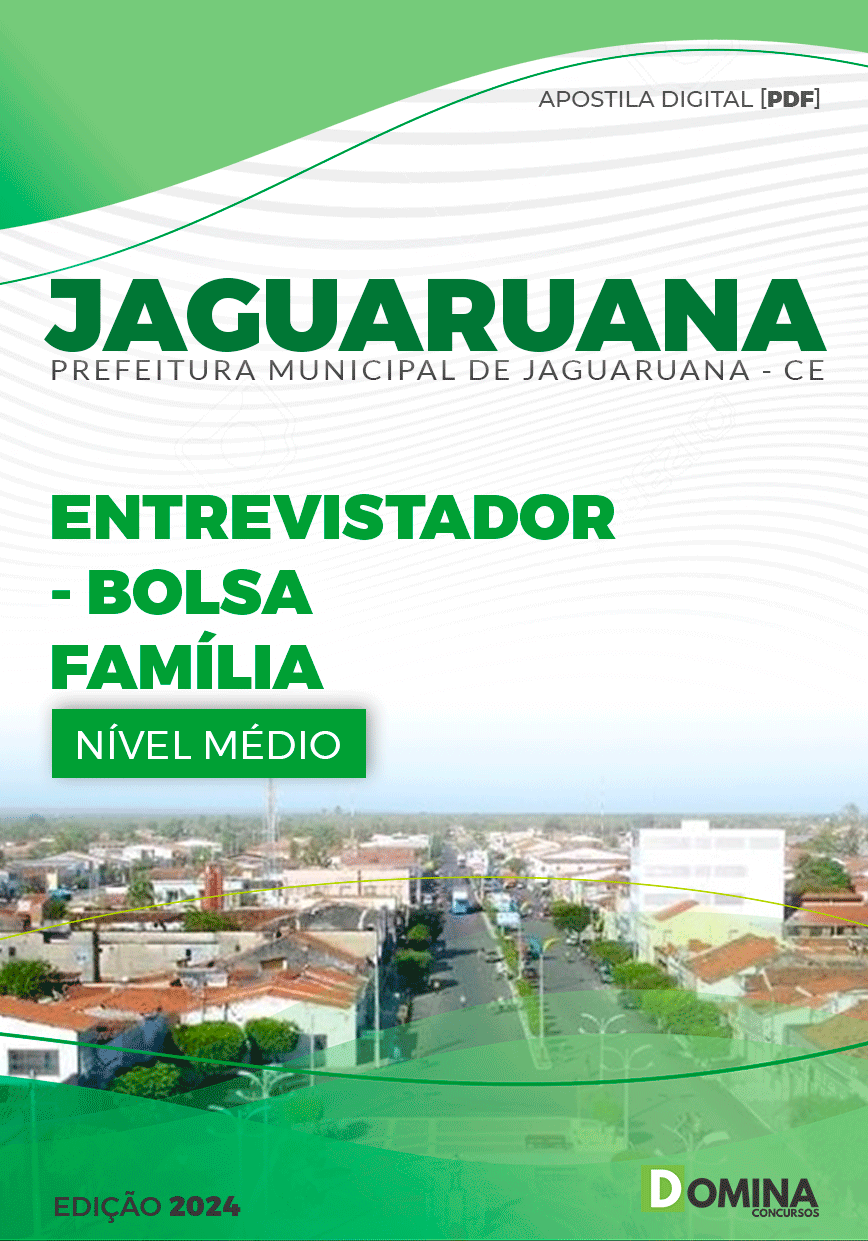 Apostila Pref Jaguaruana CE 2024 Entrevistador Bolsa Família